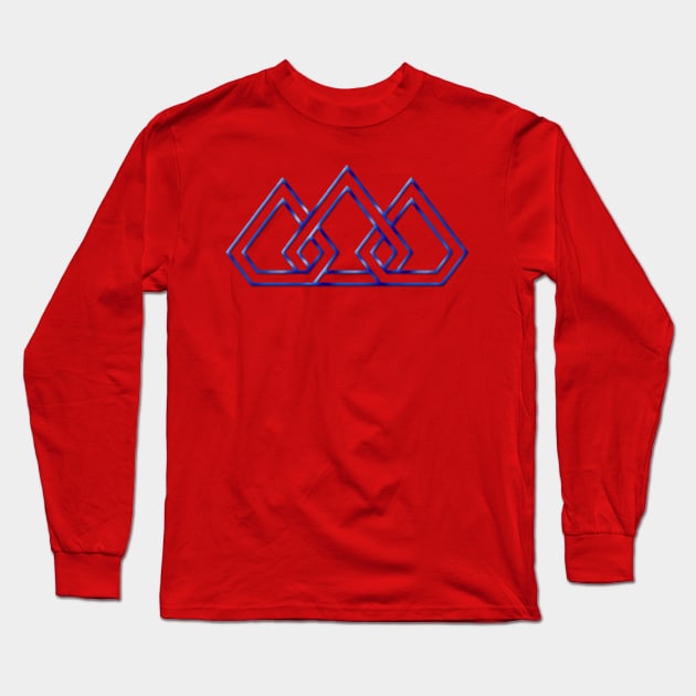 Crown Of The Unstoppable Legend (Royal Blue Steel) Long Sleeve T-Shirt by ForrestFire